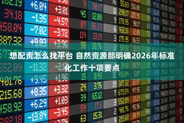 想配资怎么找平台 自然资源部明确2026年标准化工作十项要点